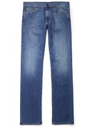 Canali - Slim-Fit Stretch-Denim Jeans - Blue