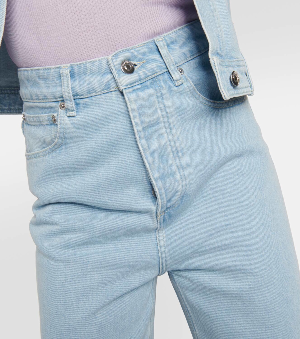 未着用　Nanushka　wide-leg jeans　31in　イタリア製 Nanushka Josine high-rise wide-leg jeans Nanushka