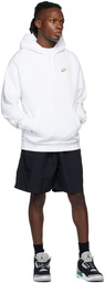 Nike White Keep It Clean Pullover Hoodie