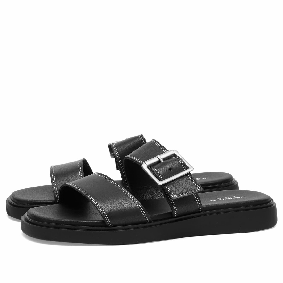 Vagabond Women's Connie Slip On Sandal in Black/White