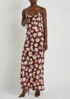 Rabanne Floral-print Silk Maxi Dress Multicoloured
