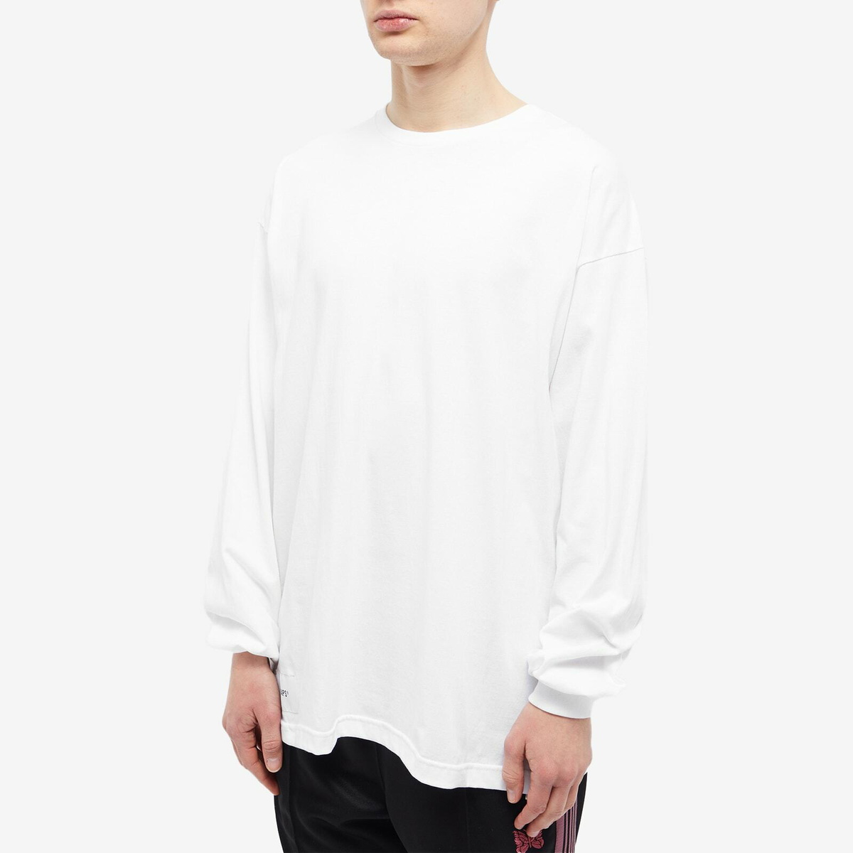 WTAPS Men's Long Sleeve Ingredients T-Shirt in White WTAPS