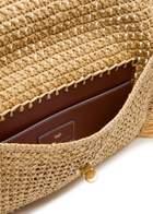 Anya Hindmarch Oversized Fringed Raffia Clutch - Natural - One Size