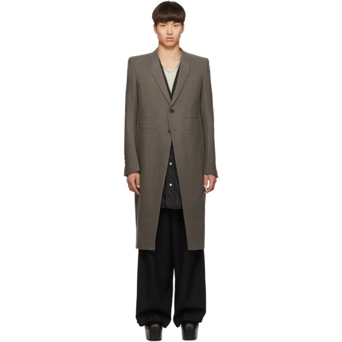 Photo: Rick Owens Taupe Oyster Overcoat