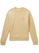 Maison Kitsuné - Speedy Fox Logo-Appliquéd Cotton-Jersey Sweatshirt - Brown