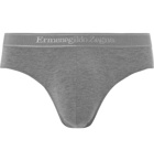 Ermenegildo Zegna - Stretch-Micro Modal Briefs - Men - Gray