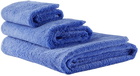 Tekla Blue Solid Three-Piece Towel Set