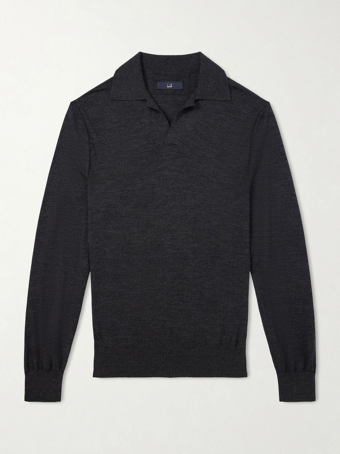 Dunhill - Merino Wool Polo Shirt - Gray
