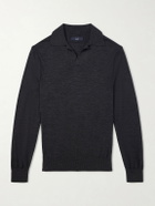 Dunhill - Merino Wool Polo Shirt - Gray