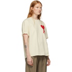 AMI Alexandre Mattiussi Off-White Ami De Coeur Oversized Patch T-Shirt