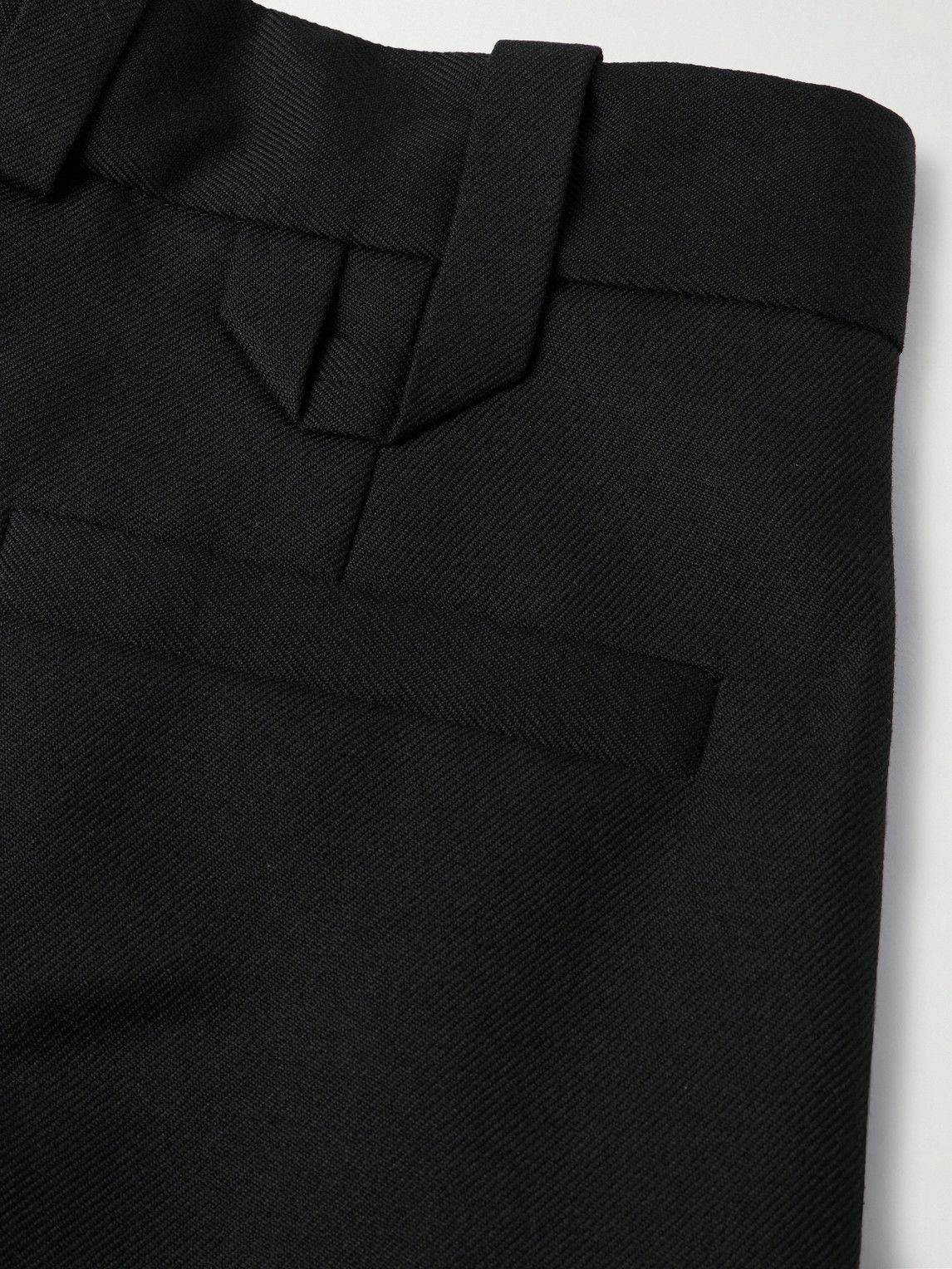 Jacquemus - Marzio Tapered Pleated Wool-Twill Trousers - Black