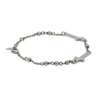 Dsquared2 Silver Ball and Chain Cross Bracelet