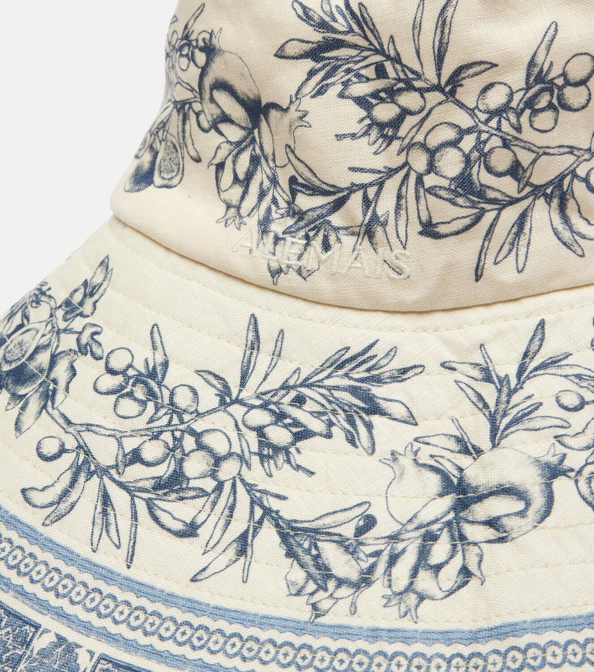 Alémais Villa Romantica printed linen sun hat