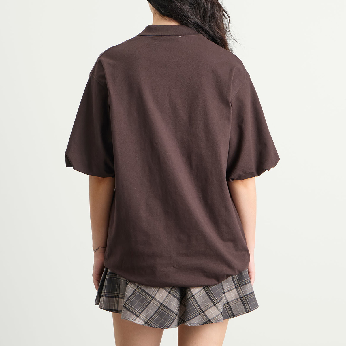 Acne Studios Women's Eteddy Mini Dress in Dark Brown