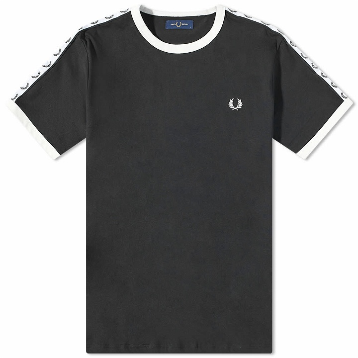 Photo: Fred Perry Authentic Men's Taped Ringer T-Shirt in Black