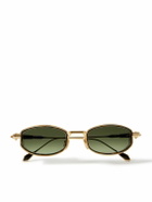 Jacques Marie Mage - Last Frontier VI Hardin Oval-Frame Gold-Tone and Tortoiseshell Acetate Sunglasses