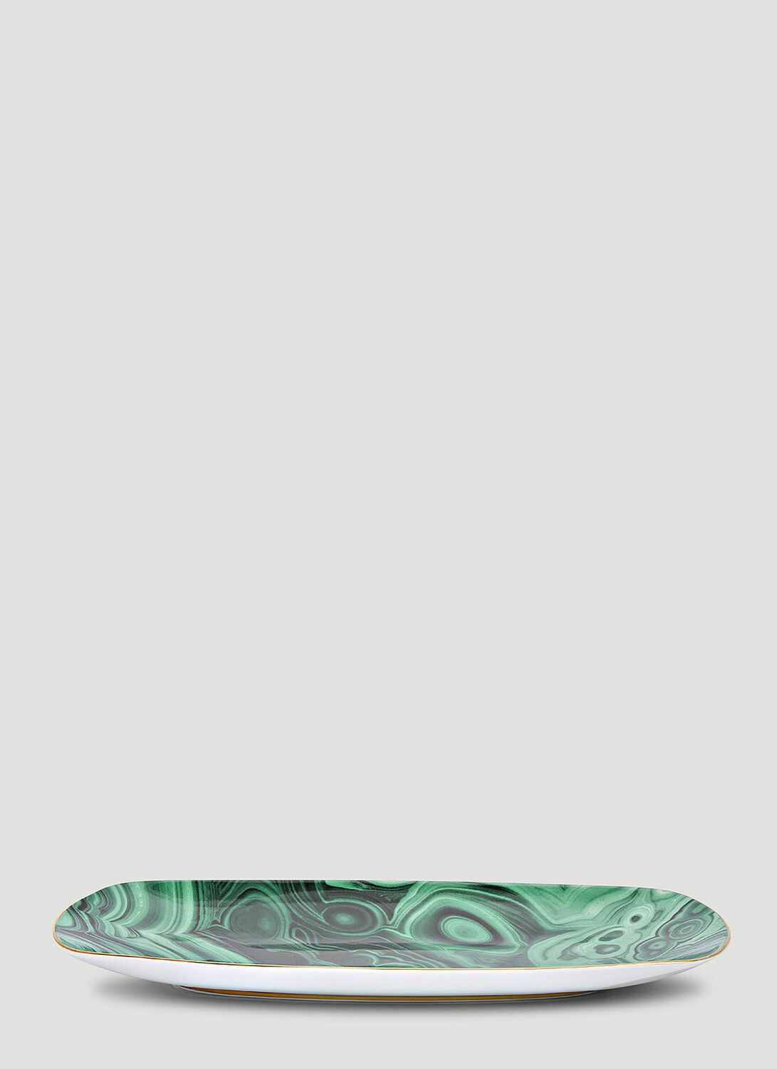 L'Objet Malachite Small Rectangular Tray
