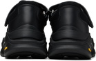 Y's Black Cow Leather Sneakers