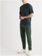 Sunspel - Tapered Brushed Loopback Cotton-Jersey Sweatpants - Green