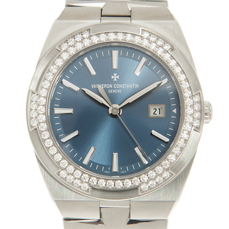 Vacheron Constantin Overseas Quartz Diamond Blue Dial Ladies Watch 1205v/100A-B590