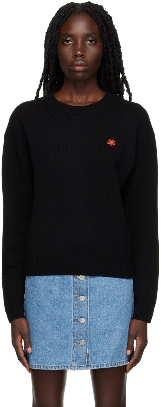 Kenzo Black Kenzo Paris Patch Sweater Kenzo