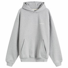 ANNIE HOOD Men's Mini Logo Hoodie in Marl Grey