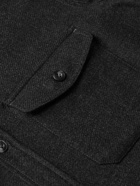 Caruso - Wool and Cashmere-Blend Overshirt - Black