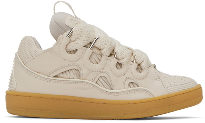 Photo: Lanvin Off-White Curb Sneakers