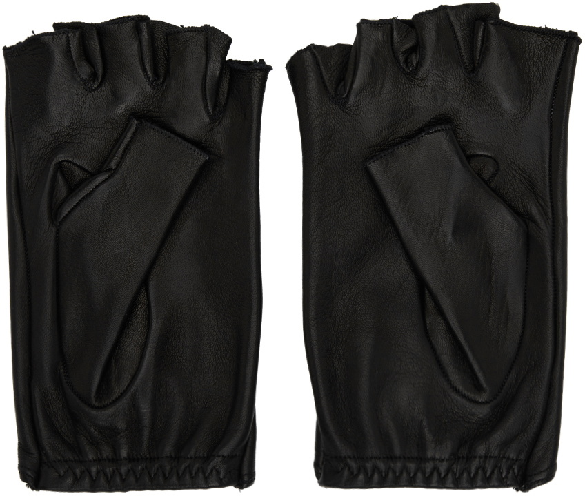 Vivienne Westwood Black Orb Fingerless Gloves Vivienne Westwood