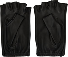 Vivienne Westwood Black Orb Fingerless Gloves