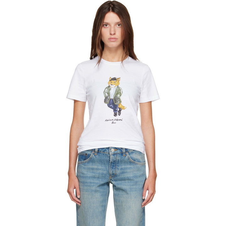 Photo: Maison Kitsuné White Weekend Fox Regular T-shirt