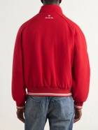Aimé Leon Dore - Ny Highlanders Logo-Embroidered Wool-Blend Varsity Jacket - Red