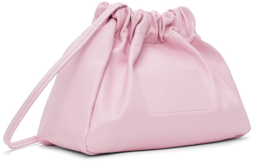 Jil Sander logo-print leather shoulder bag - Pink