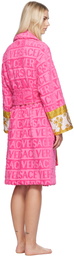 Versace Underwear Pink 'I Heart Baroque' Robe