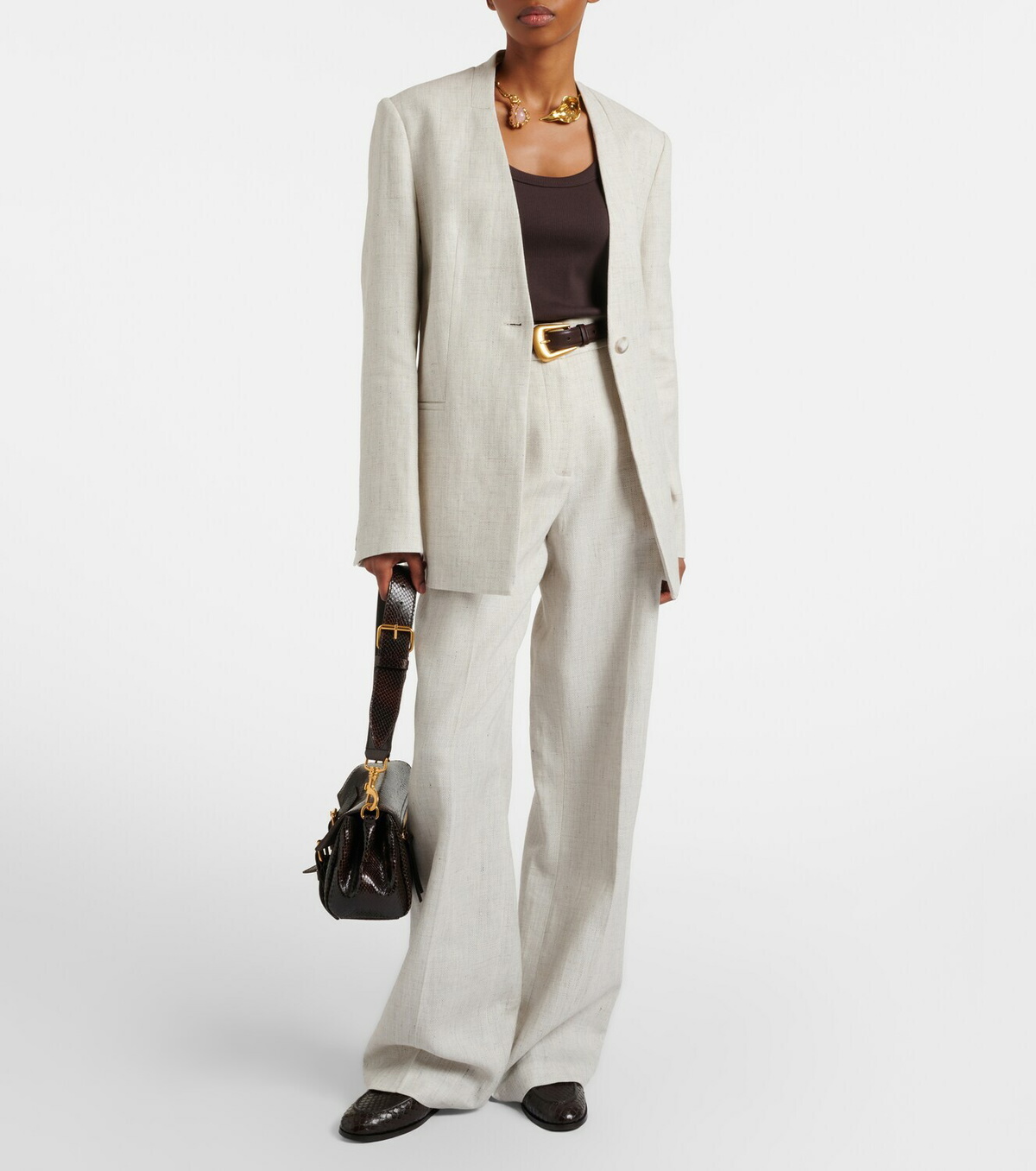 Joseph Ferula linen and cotton blazer