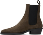 Proenza Schouler Brown Bronco Chelsea Boots
