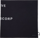 Rick Owens Black Temple Printed Cot Scarf