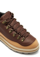 Moncler Genius 8 Moncler Palm Angels Peka 305 Leather Derby Shoes Brown