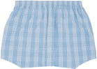 PALMER Blue Check Boxers