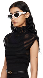 Versace White Medusa Legend Cat-Eye Sunglasses