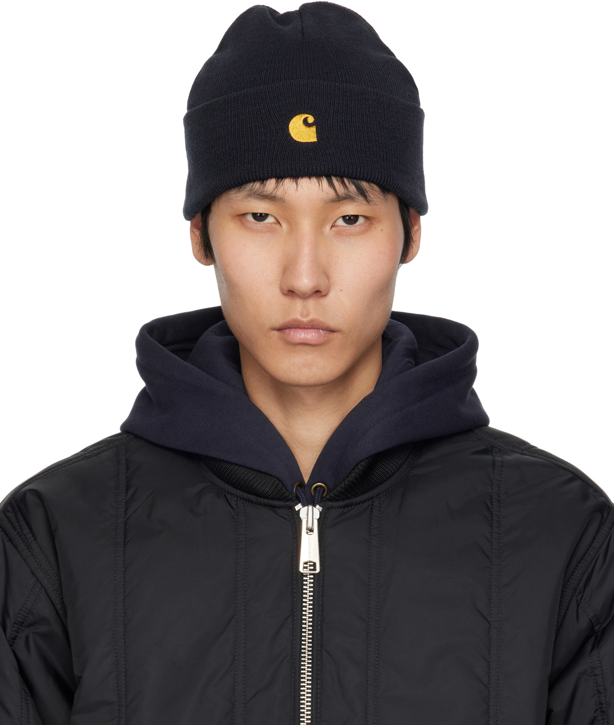 Vista Beanie Hat in Black Carhartt WIP