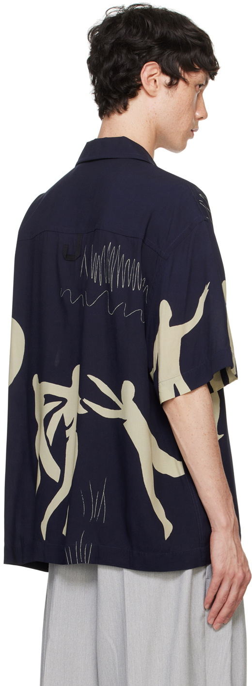 JACQUEMUS Navy La Casa 'La chemise Jean' Shirt Jacquemus