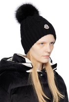 Moncler Black Pom Pom Beanie