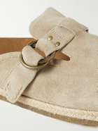 Polo Ralph Lauren - Turbach Jute-Trimmed Suede Clogs - Neutrals