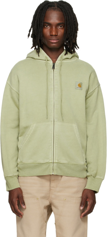 Photo: Carhartt Work In Progress Green Nelson Hoodie