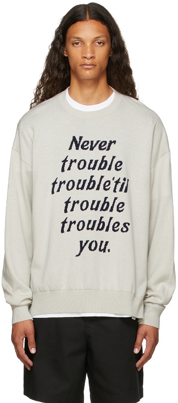 Photo: Saintwoods Grey 'Trouble' Sweater