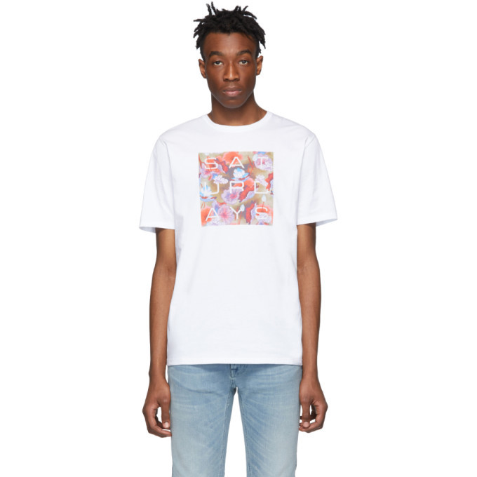 Photo: Saturdays NYC White Lotus Grid T-Shirt