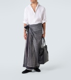 Tom Ford Printed cotton beach cover-up