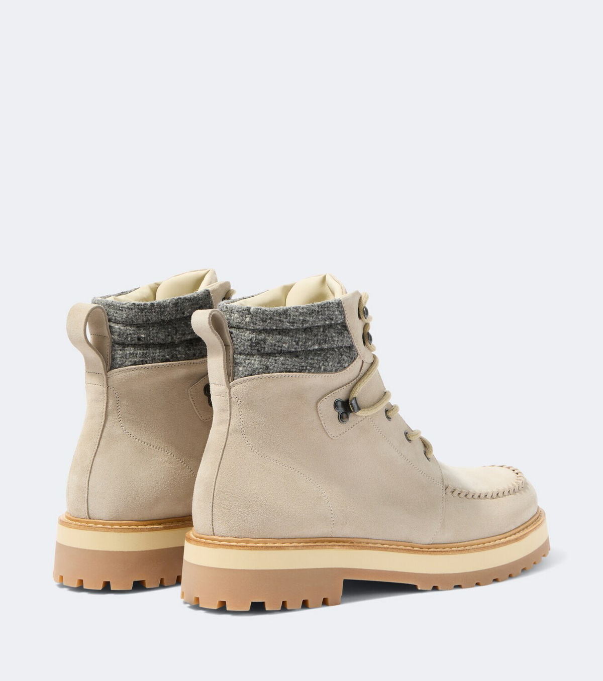 Eleventy Suede lace-up boots