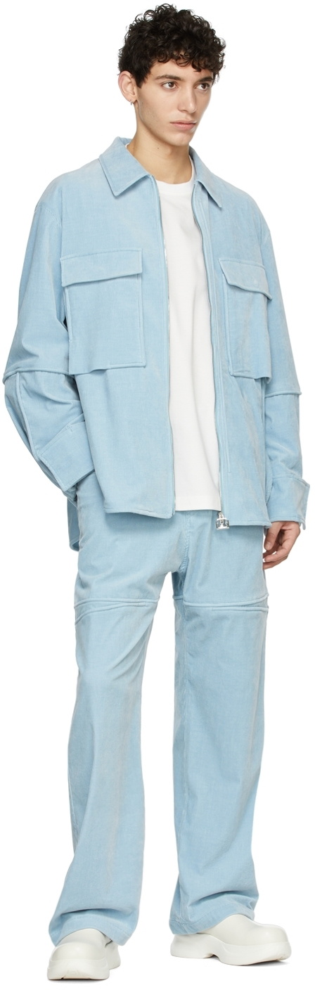 Wooyoungmi Blue Polyester Jacket Wooyoungmi